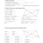 Geometry Parallelogram Worksheet Answers Db excel