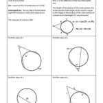 Geometry Worksheet Secants Vertex Outside The Circle By My Geometry