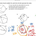 Inscribed Angles Worksheet 12 3 Kidsworksheetfun