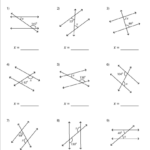 Interior Angles In Parallel Lines Worksheet