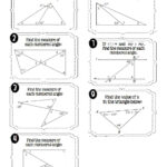 Interior Triangle Angles Worksheet Angleworksheets