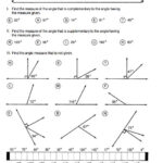 Kuta Complementary And Supplementary Angles Worksheet