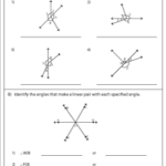 Linear Pair Angles Worksheet
