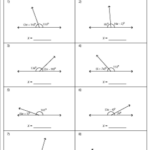 Linear Pairs Of Angles Worksheets