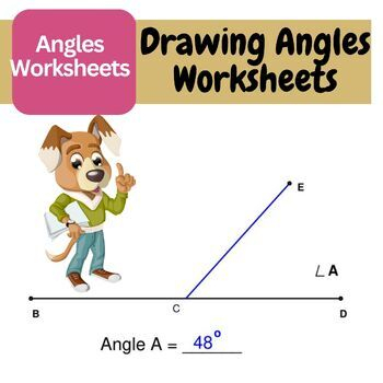 Measure The Angle To The Nearest Degree Measuring Angles Worksheets