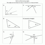 Measuring Angles Of A Triangle Worksheet