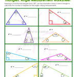 Measuring Angles Of Triangles Worksheet