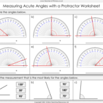 Measuring Angles With A Protractor Worksheet Maths Year 5