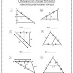 Midsegment Of A Triangle Worksheets Math Monks