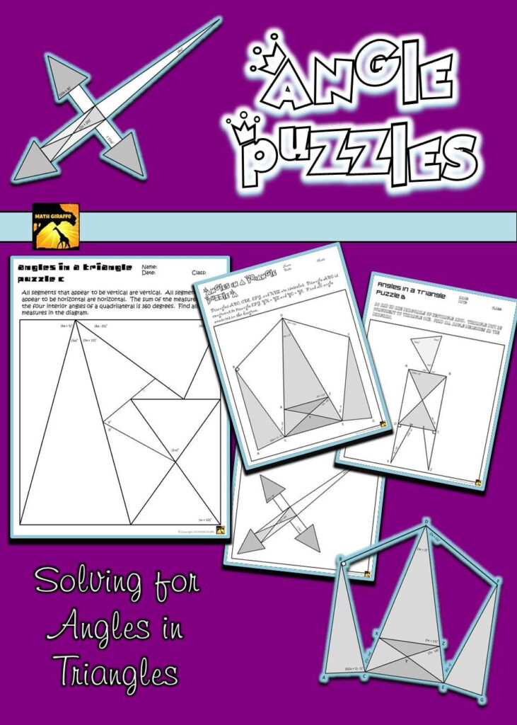 Missing Angle Puzzle Worksheet Answers