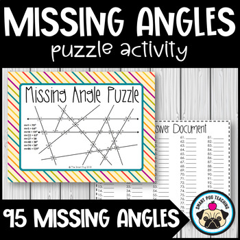 Missing Angles Puzzle By Smart Pug Teaching Teachers Pay Teachers