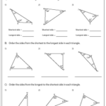 Ordering Sides And Angles Of A Triangle Worksheets