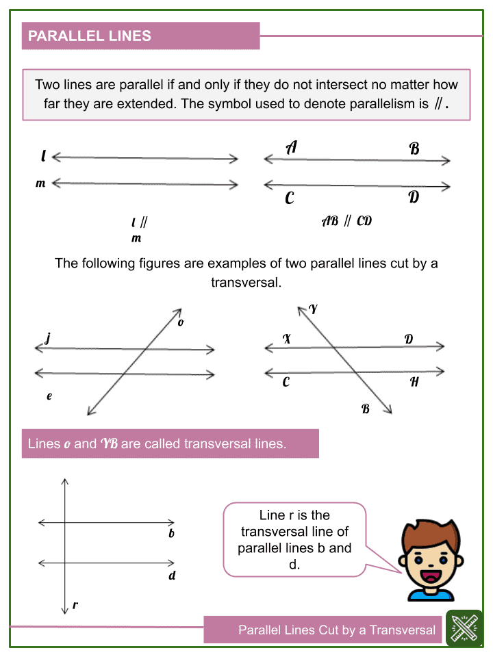 Parallel Lines And Transversals And Algebra Worksheet Answer