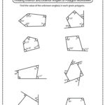 Sum Of Interior And Exterior Angles Worksheet