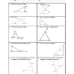 Triangle Sum Theorem Exterior Angles Worksheet Answer Key By
