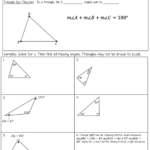 Triangle Sum Theorem Notes And Worksheets Lindsay Bowden