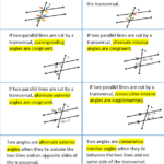 Worksheet On Parallel Lines And Transversals Geometry Answer